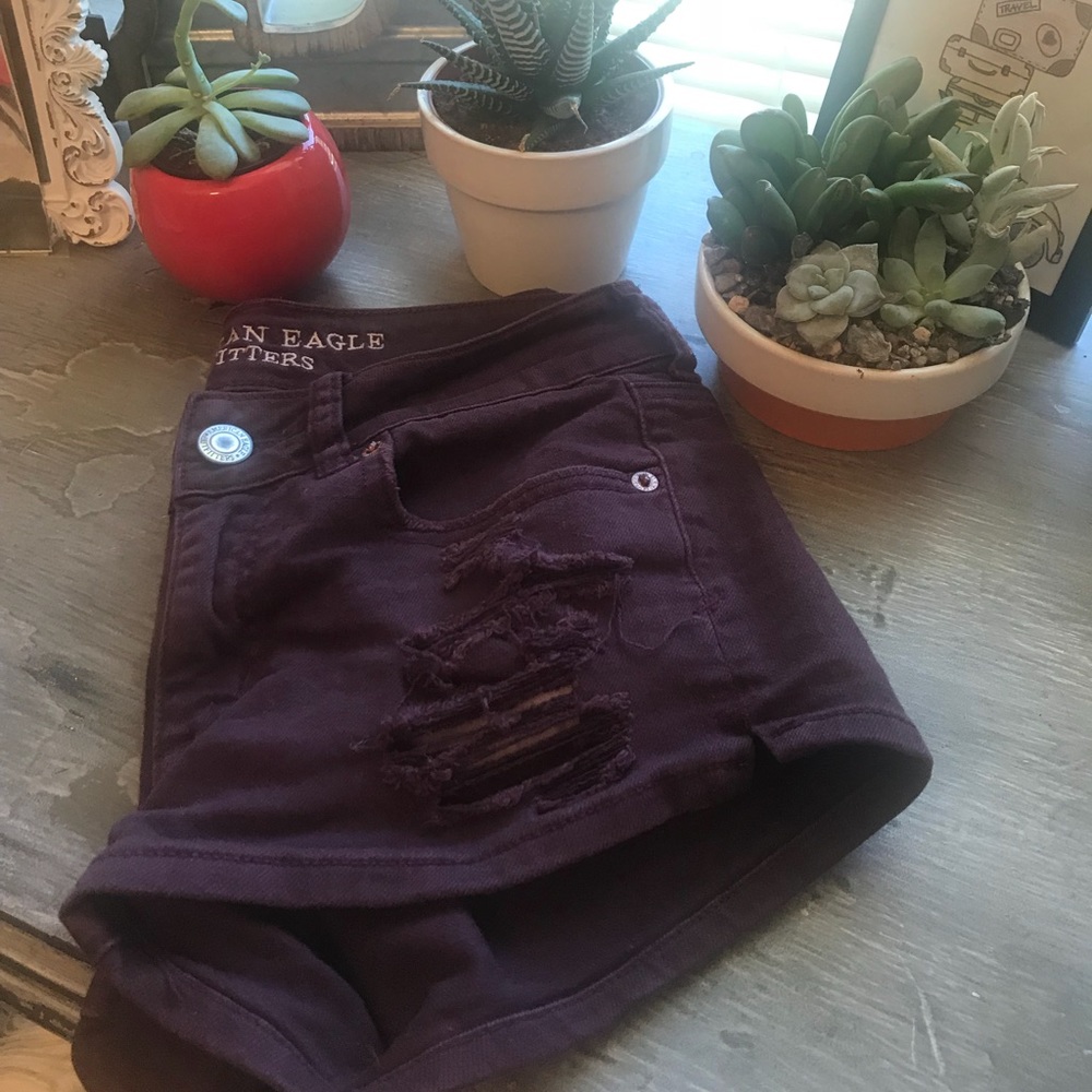 American Eagle Maroon Shorties